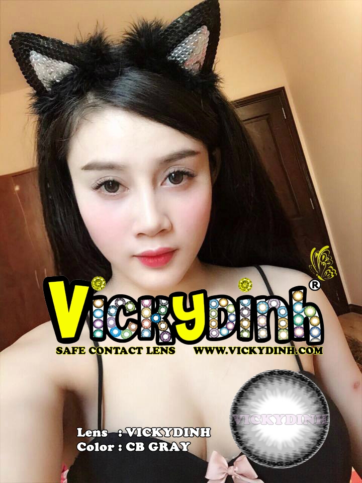 người đẹp và kính áp tròng 