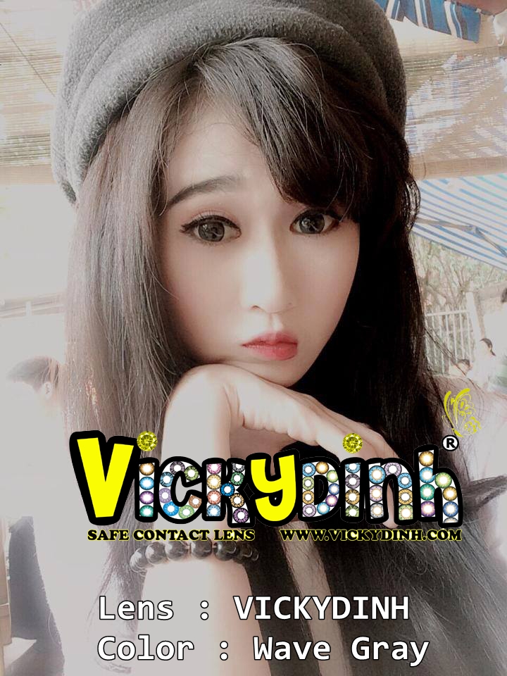 người đẹp và kính áp tròng 