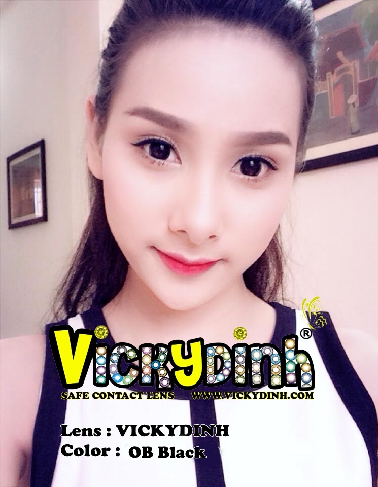 người đẹp và kính áp tròng 