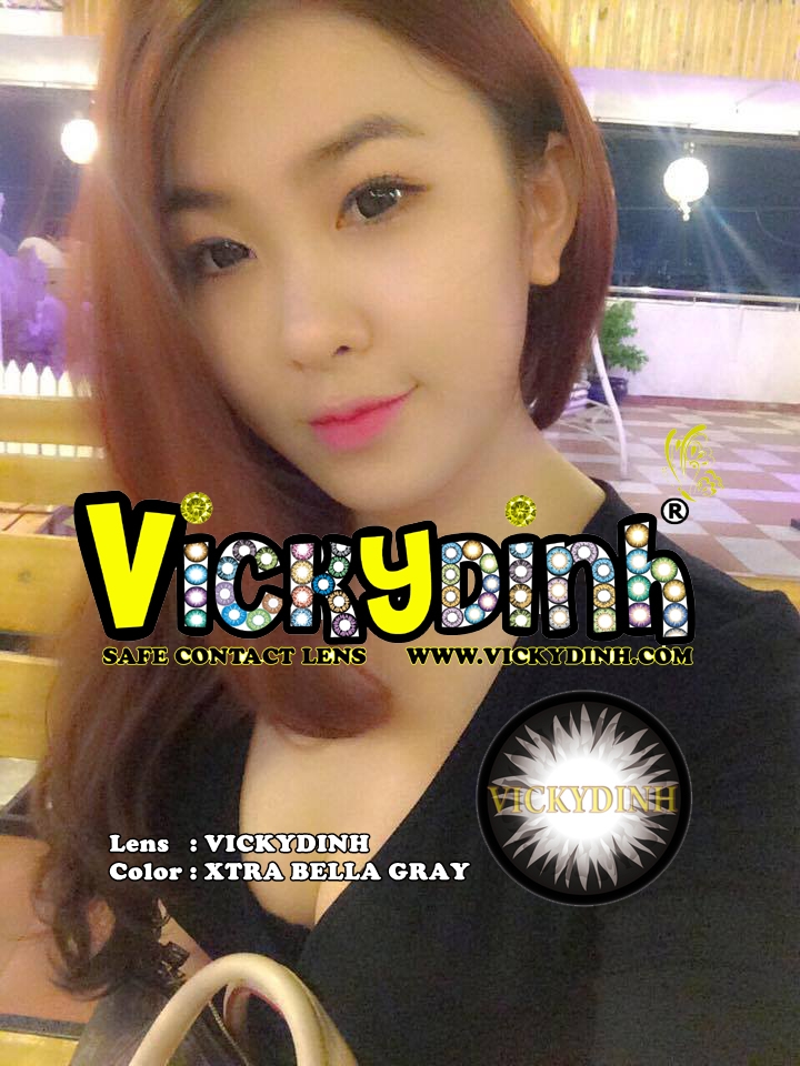 người đẹp và kính áp tròng 