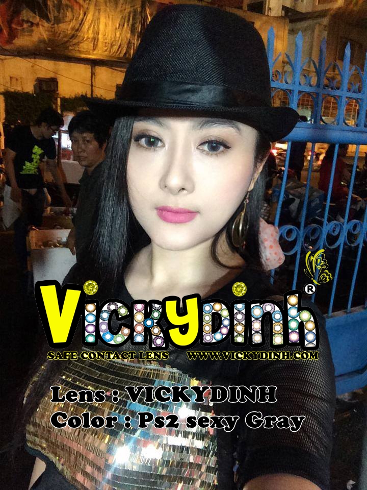 người đẹp và kính áp tròng 