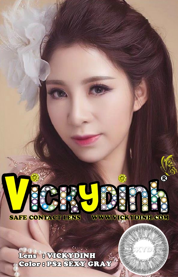 người đẹp và kính áp tròng 