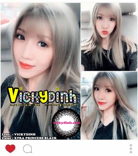người đẹp và kính áp tròng 