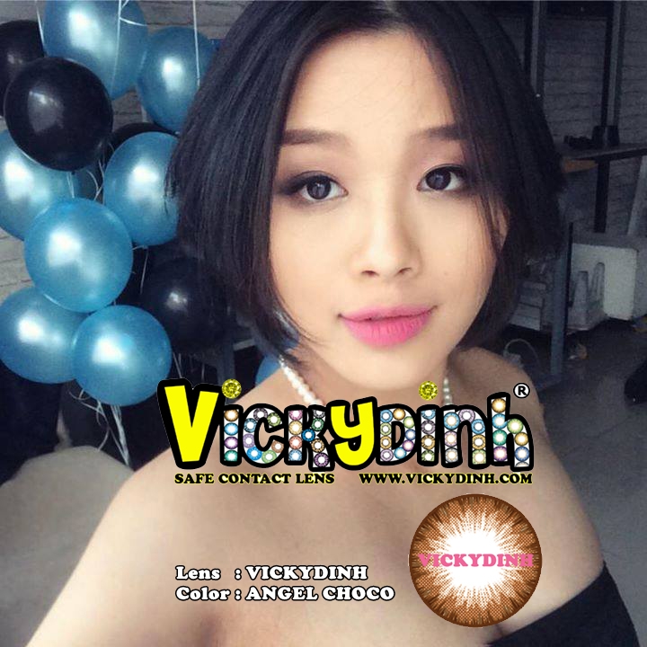 người đẹp và kính áp tròng 