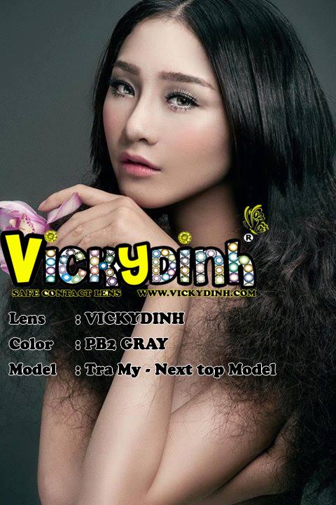người đẹp và kính áp tròng 