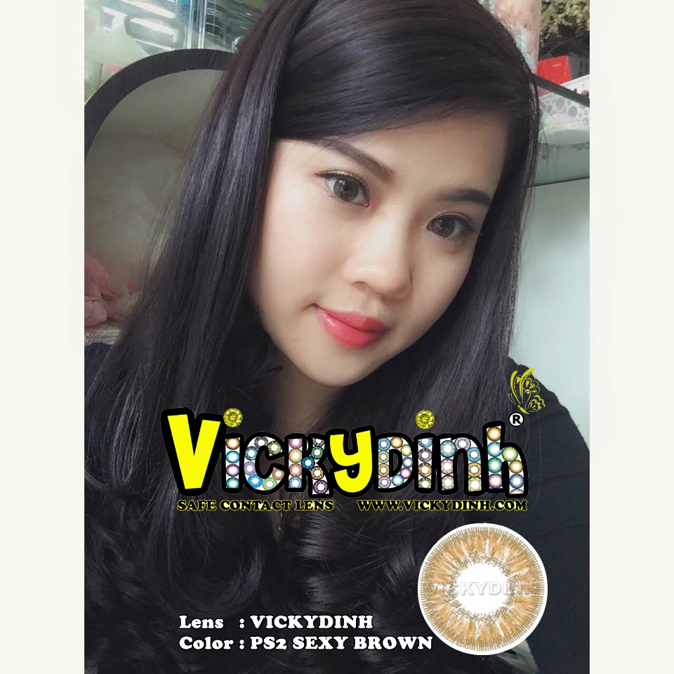 người đẹp và kính áp tròng 