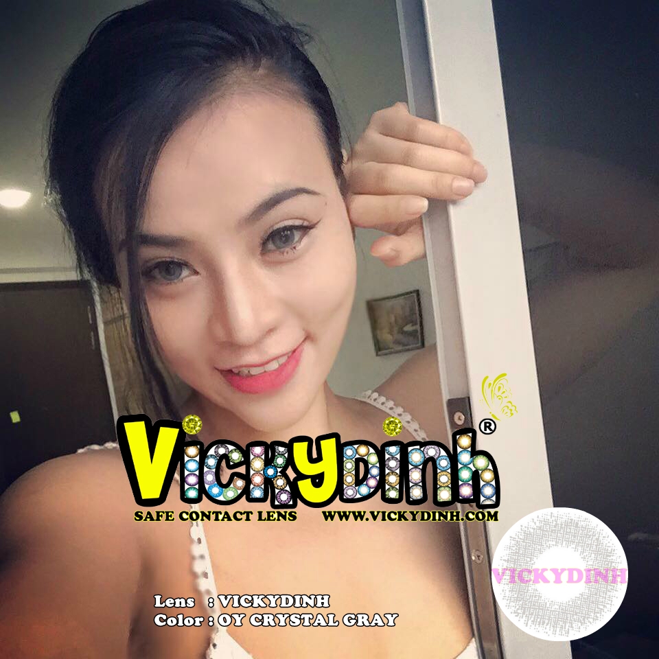 người đẹp và kính áp tròng 