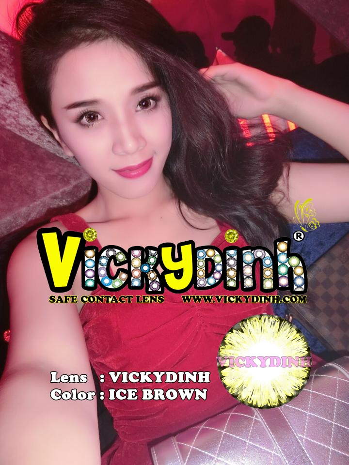 người đẹp và kính áp tròng 