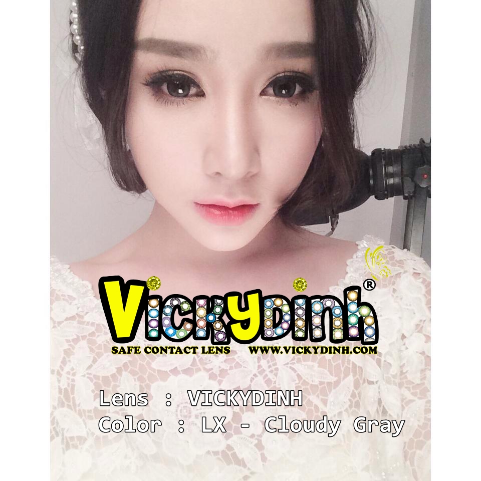 người đẹp và kính áp tròng 