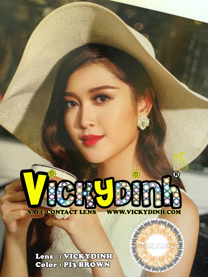 người đẹp và kính áp tròng 