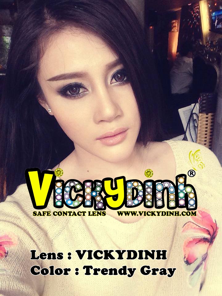 người đẹp và kính áp tròng 
