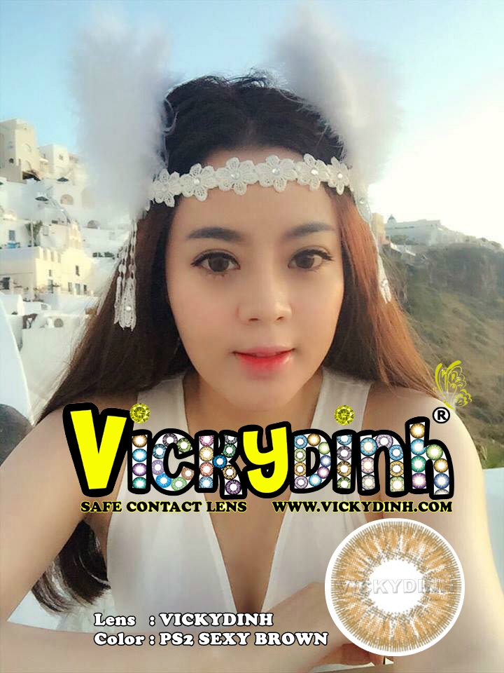 người đẹp và kính áp tròng 