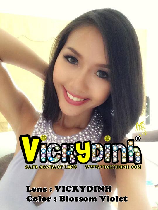 người đẹp và kính áp tròng 