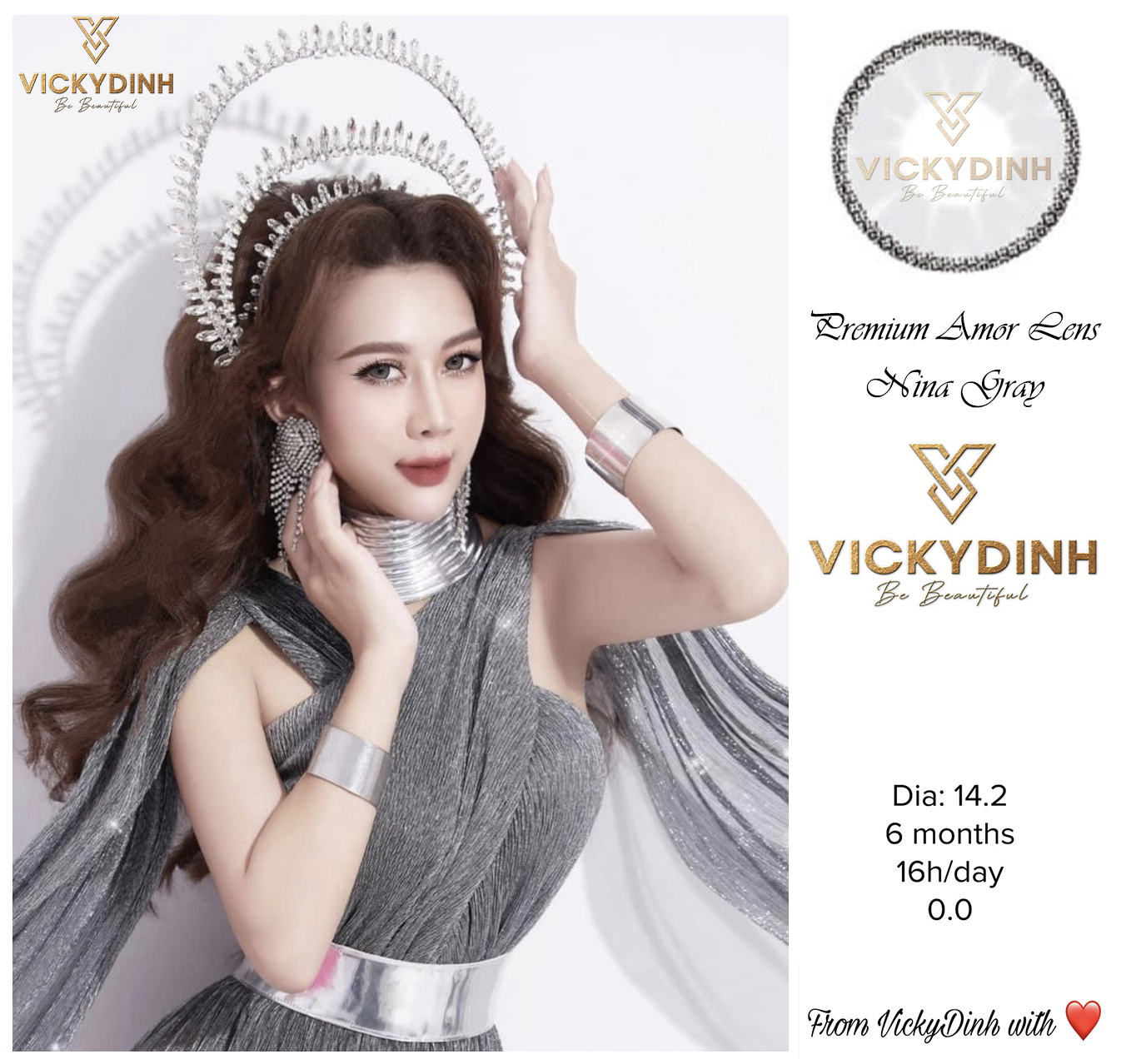 Premium Amor Lens Nina Gray
