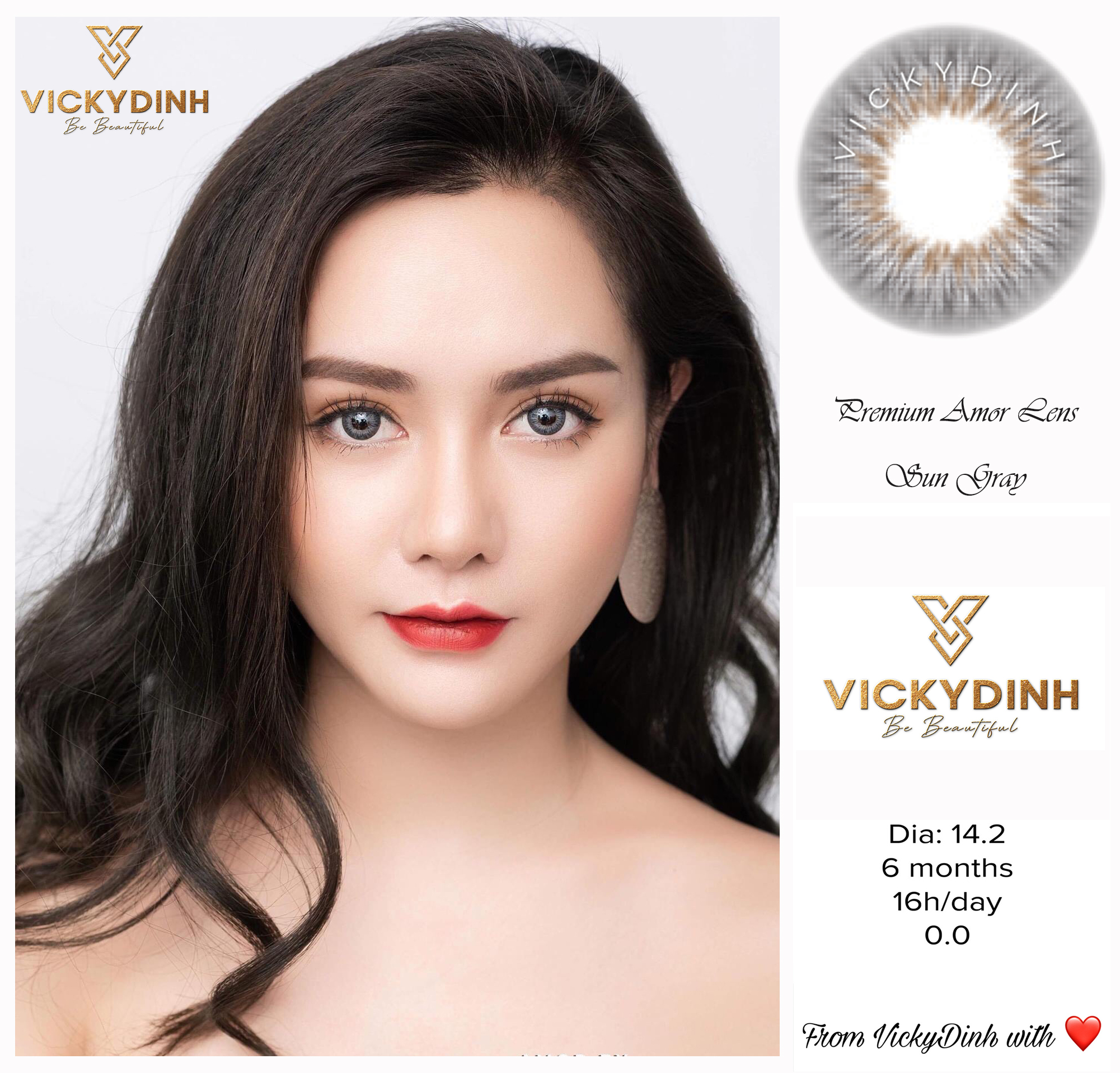 Premium Amor Lens Sun gray