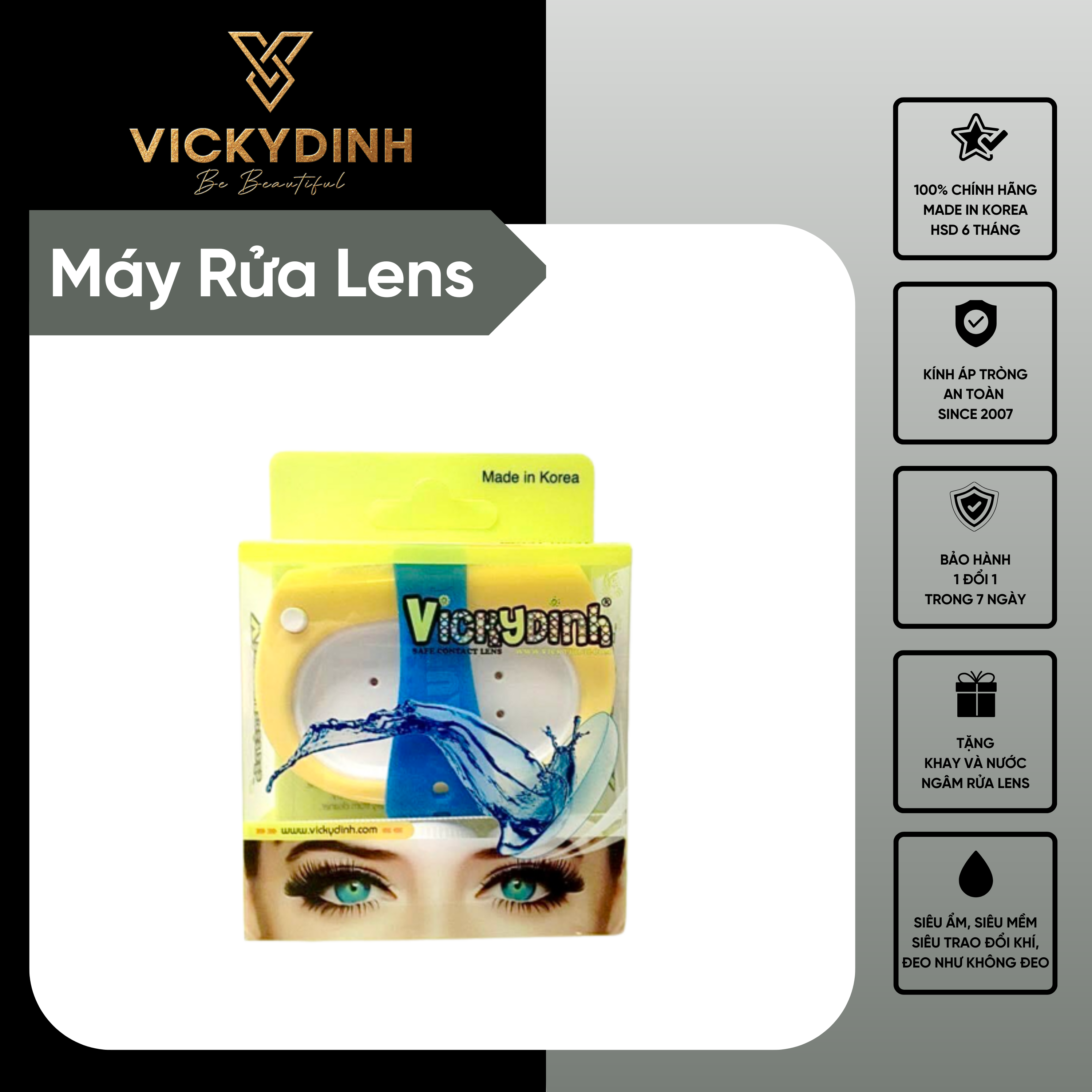 Máy rửa kính áp tròng