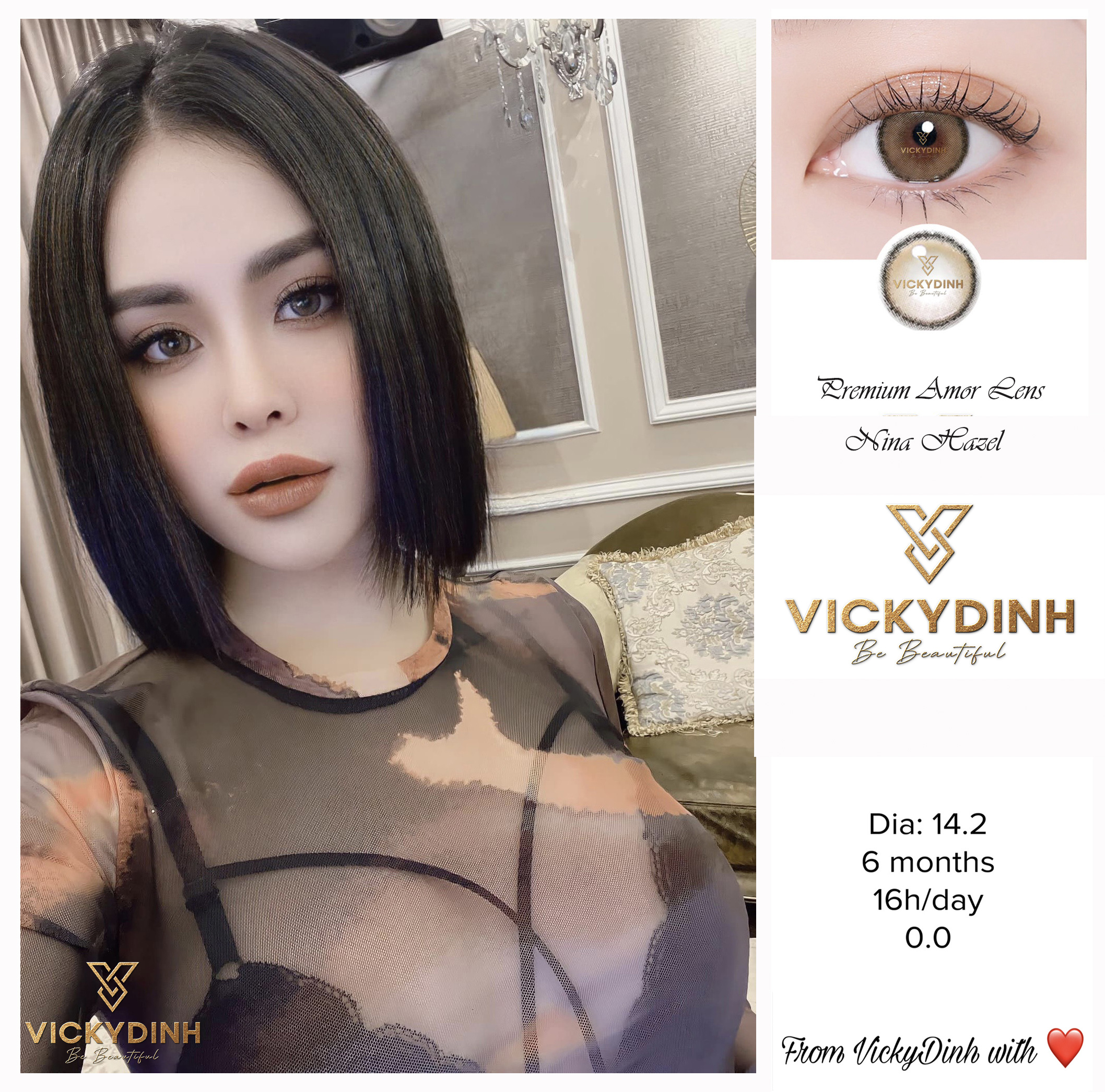 Premium Amor Lens Nina Hazel